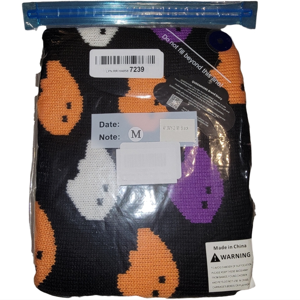 Queenmore Dog Halloween Sweater, Dog Halloween Costume for Medium Dogs
